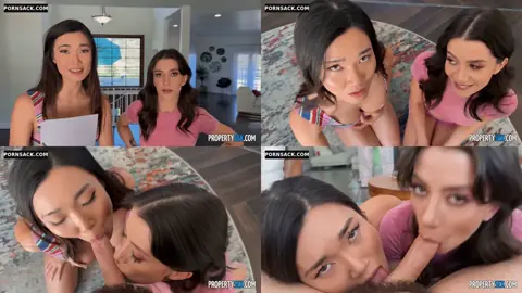 [PropertySex] Natalie Brooks and Lucy Mochi: Tenant Trouble screenshot 1